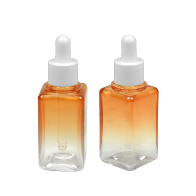 50ML der Steigungs-PETG kosmetisches Flaschen-Verpacken des ätherischen Öls Flaschen-des Quadrat-20/410