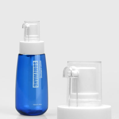 Blaue kosmetische Flasche 30ml 60ml 80ml PETG