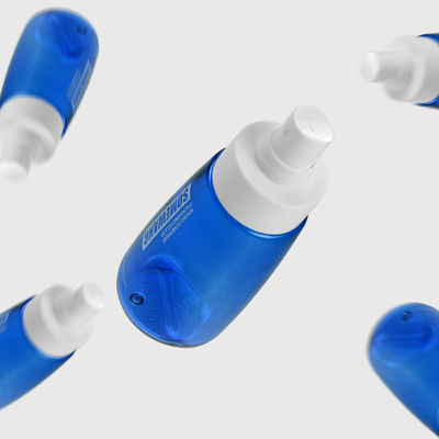 Blaue kosmetische Flasche 30ml 60ml 80ml PETG