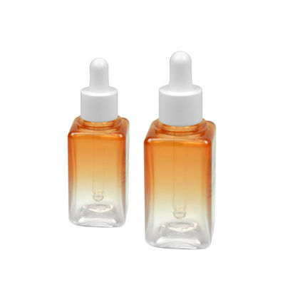 50ML der Steigungs-PETG kosmetisches Flaschen-Verpacken des ätherischen Öls Flaschen-des Quadrat-20/410