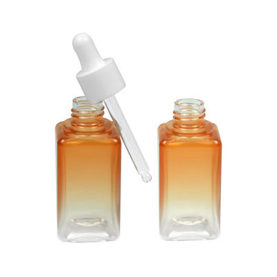 50ML der Steigungs-PETG kosmetisches Flaschen-Verpacken des ätherischen Öls Flaschen-des Quadrat-20/410