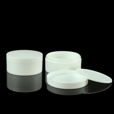 Doppel-wandige weiße biologisch abbaubare Luxuskosmetik pp.-Cremetiegel-50g 100g 150g rüttelt ODM