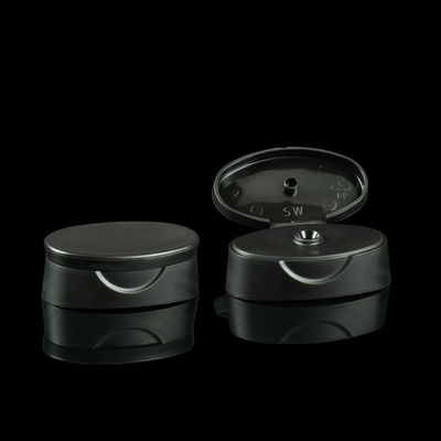 24/400 schwarze Flip Top Cosmetic Plastic Bottle-Kappe für Shampoo