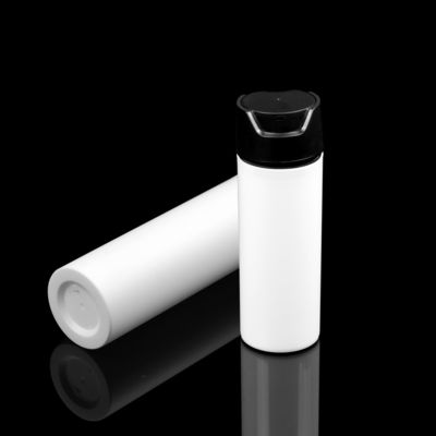 Gesichts-Creme-klarer Zylinder ringsum luftlose Flaschen mit Aluminiumendbehandlungs-Pumpe