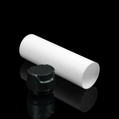 Gesichts-Creme-klarer Zylinder ringsum luftlose Flaschen mit Aluminiumendbehandlungs-Pumpe