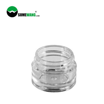 starkes Wand 8ml klares rundes HAUSTIER kosmetisches Plastikglas, das schwarzen Deckel für Augen-Creme verpackt