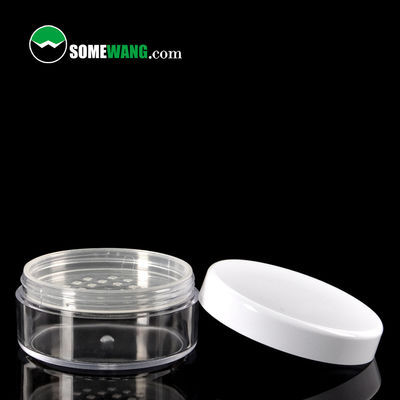 Pulver-Behälter-rundes Make-upwiederverwendbare Plastikglas-Reise-Größe des freien Raumes 24g leeres loses