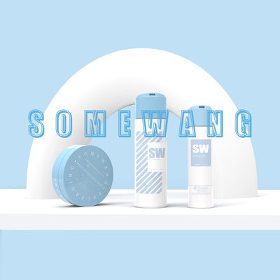 HDPE 120ml 240ml kosmetische Lotions-Flasche mit doppel-wandiger Diskette-Spitzen-Kappe
