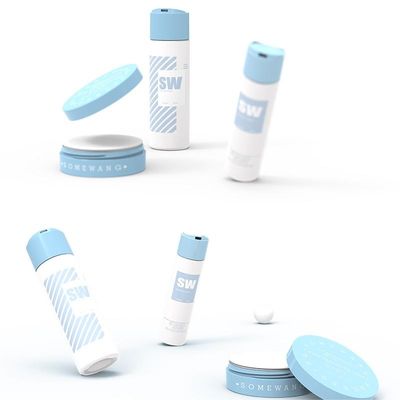 HDPE 120ml 240ml kosmetische Lotions-Flasche mit doppel-wandiger Diskette-Spitzen-Kappe