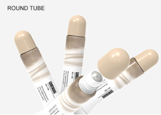 einzelne Plastikrolle 35ml 50ml 100ml auf dem Rohr-Hautpflege-Kosmetik-Verpacken