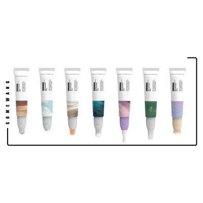 Überwurfmuttern 15ml bürsten Hauptlipgloss-Rohr-kosmetisches Verpackenbehälter-Rohr