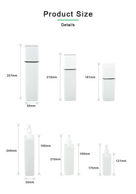 Flasche PET 300ml 400ml 500ml mit äußerer Abdeckungs-Shampoo-Flasche