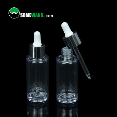 Leere Flasche ätherischen Öls des PETG-Tropfflasche-10ml 30ml 40ml mit Pressungs-Rohr-Tropfenzähler