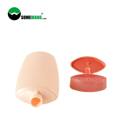Shampoo-Gebrauch PET Plastikflasche 200ml fertigte flache Quetschflasche mit Flip Top Lid besonders an