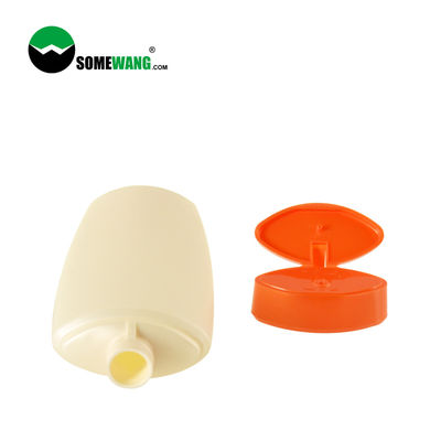 Shampoo-Gebrauch PET Plastikflasche 200ml fertigte flache Quetschflasche mit Flip Top Lid besonders an