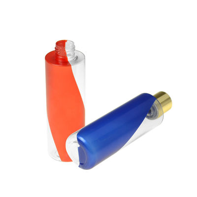 Doppelleere kundenspezifische PETG kosmetische Flaschen-Plastiklotions-Flasche 200ml der farbe